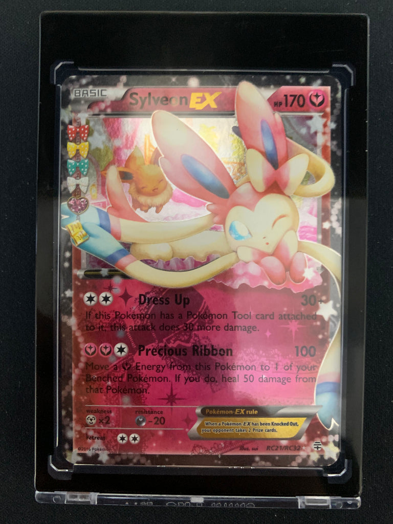 Sylveon Ex Pokemon Card ULTRA RARE Sylveon EX Holo Foil Pokemon Card RC21/RC32 Generations - Moderately Played Sylveon EX Card Sylveon Ex Pokemon Card ULTRA RARE Sylveon EX Holo Foil Pokemon Card RC21/RC32 Generations - Moderately Played Sylveon EX Card