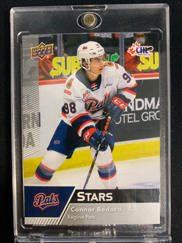 2022-23 UPPER DECK CHL HOCKEY #308 - CONNOR BEDARD STARS INSERT CARD