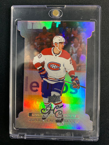2022-23 UPPER DECK HOCKEY #HC-13 MONTREAL CANADIENS  -JURAJ SLAFKOVSKY HISTORY CLASS ROOKIE INSERT #'D 011/100