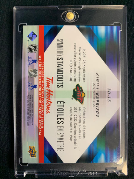 2023-24 TIM HORTONS COLLECTION #3D-15 - KIRILL KAPRIZOV SYMMETRY STANDOUTS SP INSERT