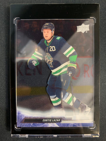 2022-23 UPPER DECK EXT HOCKEY #636 VANCOUVER CANUCKS - CURTIS LAZAR CLEAR CUT PARALLEL