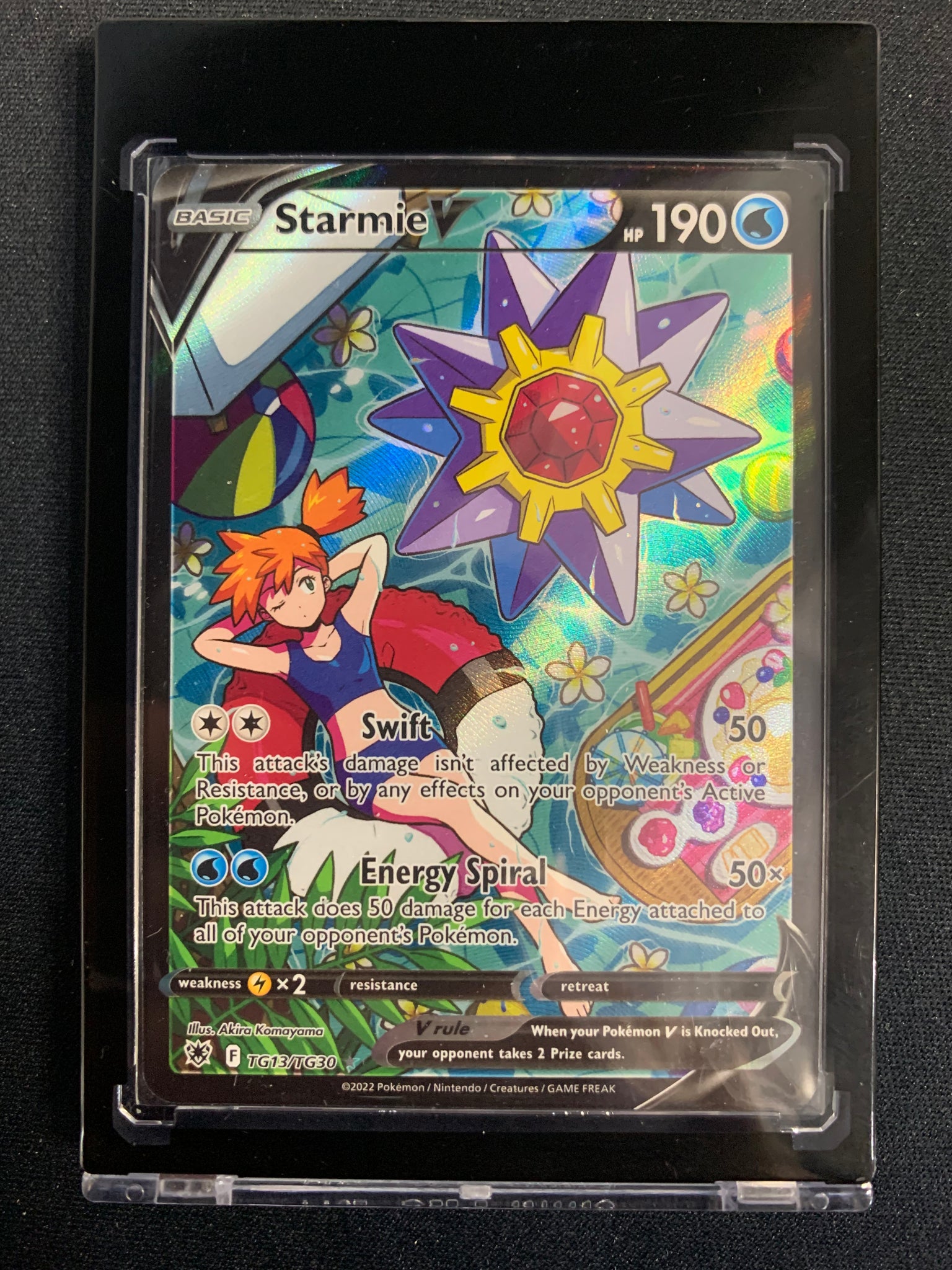 2022 POKEMON SW&SH ASTRAL RADIANCE FULL ART STARMIE V ULTRA RARE - #TG13/TG30