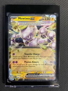 058 182 pokemon card POKEMON S/V4 PARADOX RIFT - MEWTWO EX HALF ART RARE 058/182