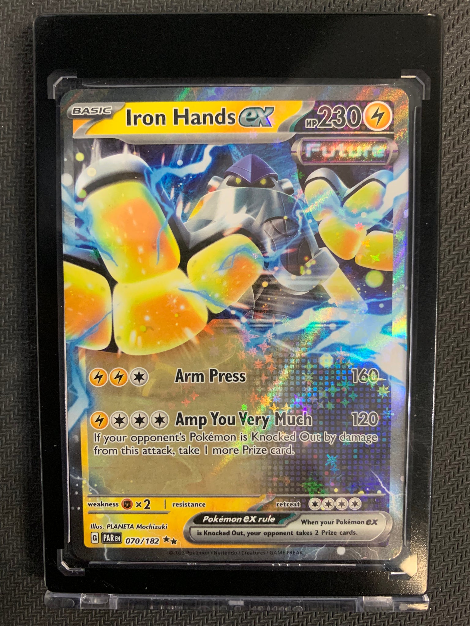 POKEMON S/V4 PARADOX RIFT - IRON HANDS EX DOUBLE RARE 070/182 - MINT