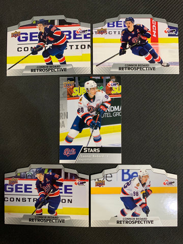 2022-23 UPPER DECK CHL HOCKEY CONNOR BEDARD LOT OF 5