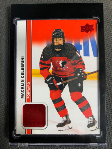 2023 UPPER DECK TEAM CANADA JUNIORS HOCKEY #26 - MACKLIN CELEBRINI RED FOIL SP PARALLEL