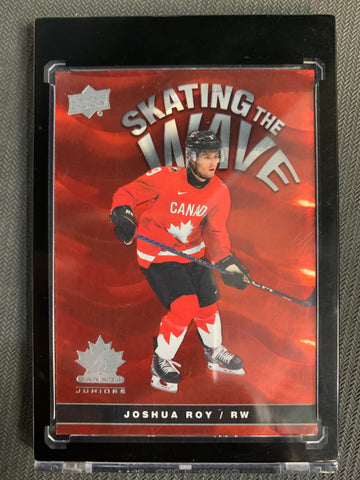 2023 UPPER DECK TEAM CANADA JUNIORS HOCKEY #SW-2 - JOSHUA ROY SKATING THE WAVE SSP INSERT