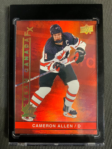 2023 UPPER DECK TEAM CANADA JUNIORS HOCKEY #FX-5 - CAMERON ALLEN TEAM CANAD FX SSP INSERT