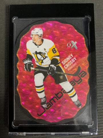 2022-23 UD SKYBOX METAL HOCKEY #20 OF 20 PITTSBURGH PENGUINS - SIDNEY CROSBY SSP JAMBALAYA INSERT