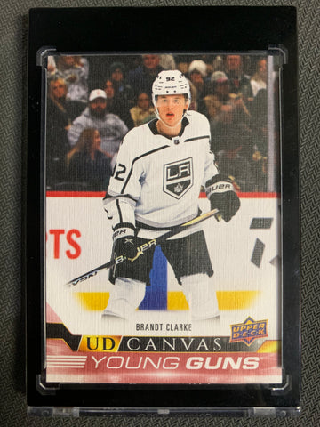 2022-23 UPPER DECK SERIES 2 HOCKEY #C226 LOS ANGELES KINGS -BRANDT CLARKE YOUNG GUNS CANVAS ROOKIE