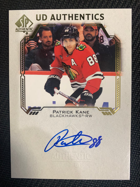 2021-22 UD SP AUTHENTIC HOCKEY #UDA-PK CHICAGO BLACKHAWHS - PATRICK KANE UD AUTHENTICS AUTOGRAPH