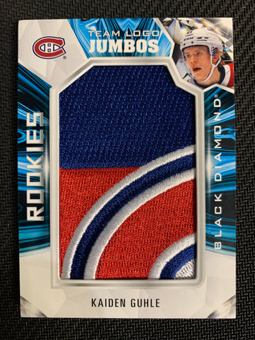 2022-23 UD BLACK DIAMOND HOCKEY #RTL-KG MONTREAL CANADIENS  - KAIDEN GUHLE TEAM LOG JUMBOS ROOKIE PATCH