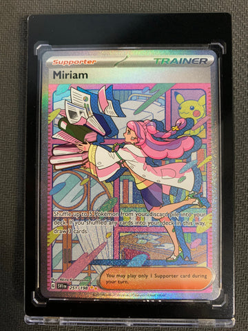 2023 POKEMON SCARLET & VIOLET MIRIAM FULL ART ULTRA RARE TRAINER 251/198 - PACK FRESH!