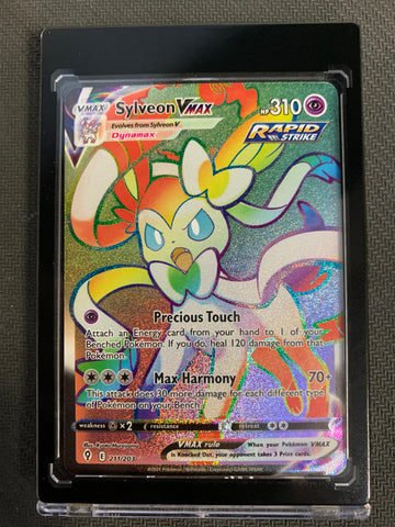 POKEMON SW&SH EVOLVING SKIES SYLVEON VMAX ALTERNATE ART SECRET 211/203 - MINT