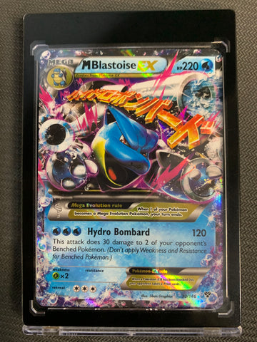 2014 POKEMON XY BASE SET - M BLASTOISE EX FULL ART ULTRA RARE HOLO #30/146 - MINT