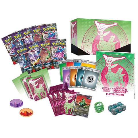 POKEMON SCARLET & VIOLET 05 TEMPORAL FORCES ELITE TRAINER BOX (IRON LEAVES) - ON SALE!