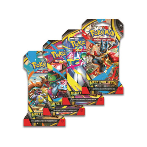 POKEMON ME01 MEGA EVOLUTIONS SLEEVED BLISTERS (SET OF 4 DIFFERENT ARTS) PRE ORDER