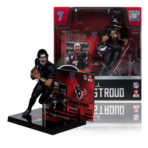 MCFARLANE'S SPORTSPICKS NFL FIGURE - CJ STROUD 7" SCALED POSED FIGURE - NEW!