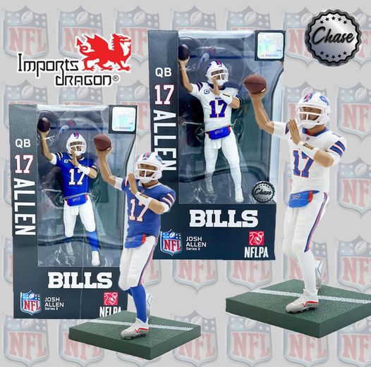 PREMIUM SPORTS ARTIFACTS - NFL 6" PREMIUM VINYL FIGURINE - JOSH ALLEN SERIES 3 SET OF 2