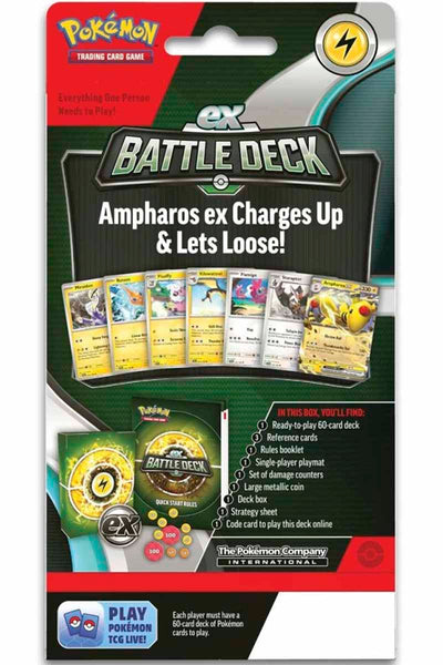 POKEMON SCARLETT & VIOLET AMPHAROS EX BATTLE DECK - CHRISTMAS SALE!