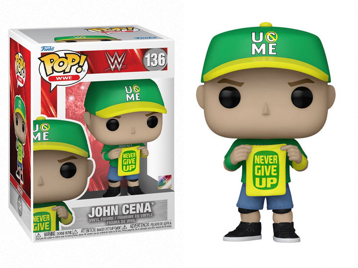 FUNKO POP WWE  - 136 - JOHN CENA "NEVER GIVE UP"
