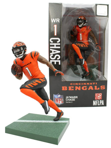PREMIUM SPORTS ARTIFACTS - NFL 6" PREMIUM VINYL FIGURINE - JAMARR CHASE SERIES 2 - CHRISTMAS BLOWOUT SALE!!!