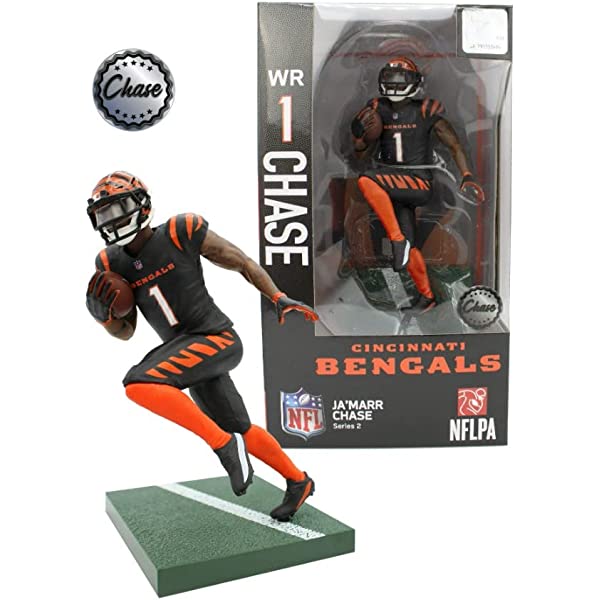 PREMIUM SPORTS ARTIFACTS - NFL 6" PREMIUM VINYL FIGURINE - JAMARR CHASE SERIES 2 SET OF TWO