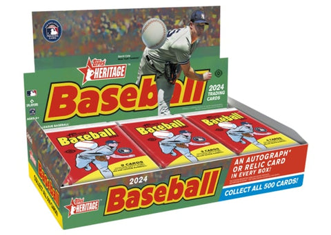 2024 TOPPS HERITAGE BASEBALL HOBBY BOX - BRAND NEW!