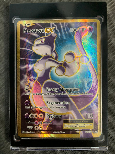 2016 POKEMON XY EVOLUTIONS MEWTWO EX FULL ART ULTRA RARE HOLO CARD 103/108 - MINT