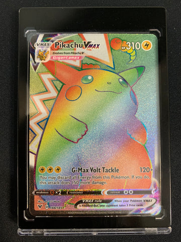 2020 POKEMON SW & SH VIVID VOLTAGE - PIKACHU VMAX SECRET RARE 188/185