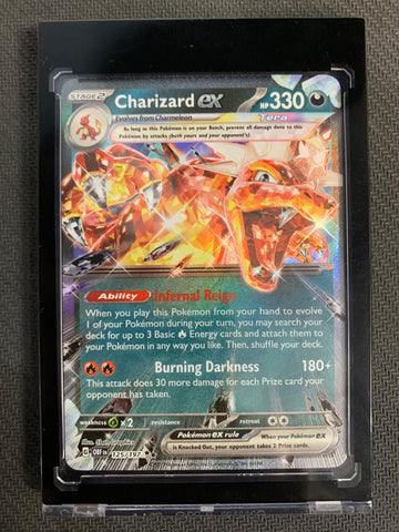 POKEMON S/V OBSIDIAN FLAMES - CHARIZARD EX ULTRA RARE HOLO 125/197 - MINT