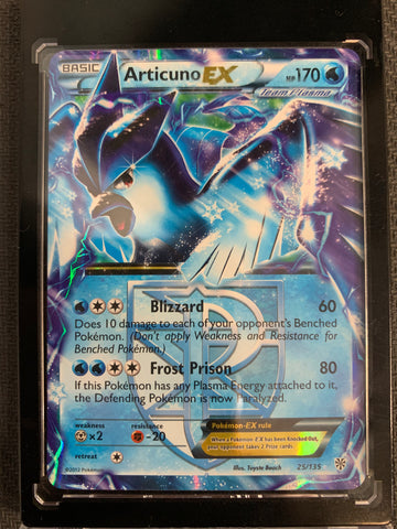 2013 POKEMON B/W PLASMA STORM # 25/135 - ARTICUNO EX - MINT CONDITION