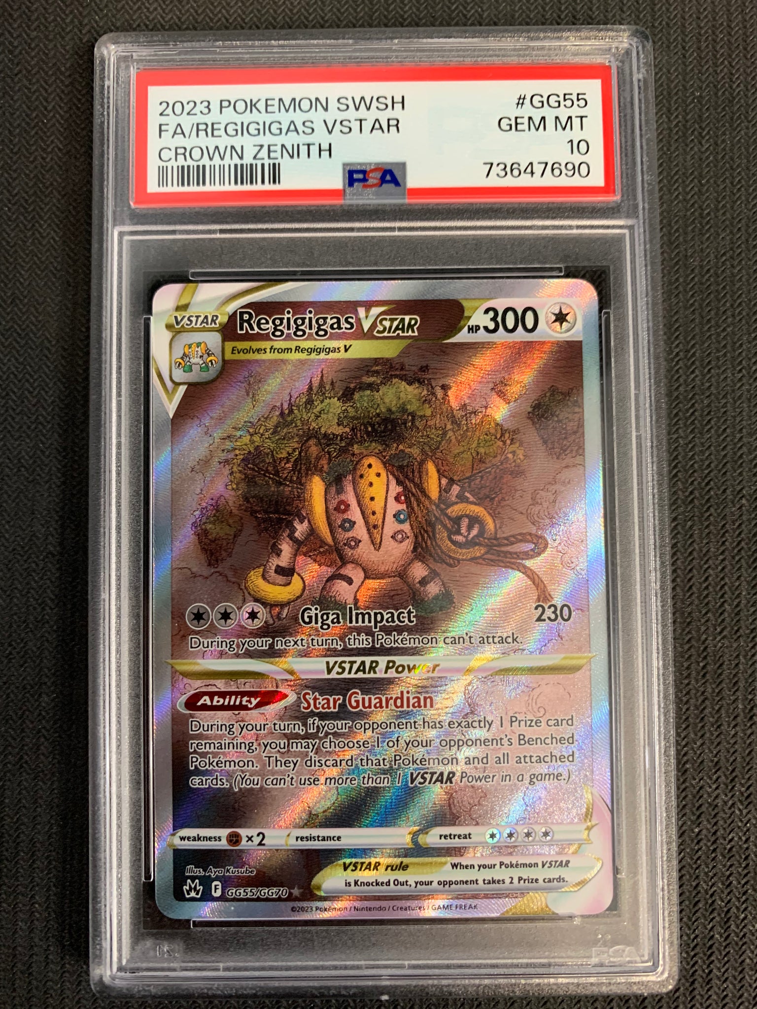 2023 POKEMON SW&SH CROWN ZENITH FULL ART REGIGIGAS VSTAR RARE - #GG55 –  Mint Sports Cards & Collectibles