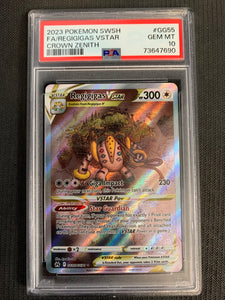 2023 POKEMON SW&SH CROWN ZENITH FULL ART REGIGIGAS VSTAR RARE - #GG55 GRADED PSA 10 GEM MINT