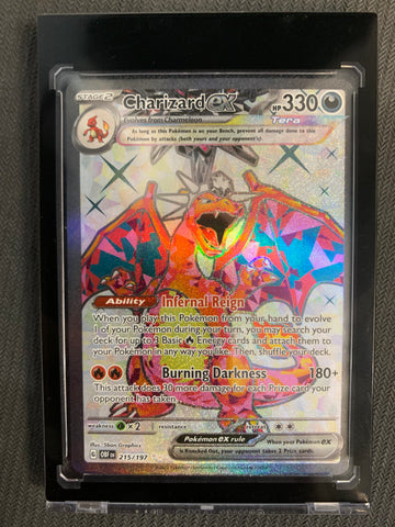 POKEMON S/V OBSIDIAN FLAMES - CHARIZARD EX SECRET RARE 215/197 - MINT