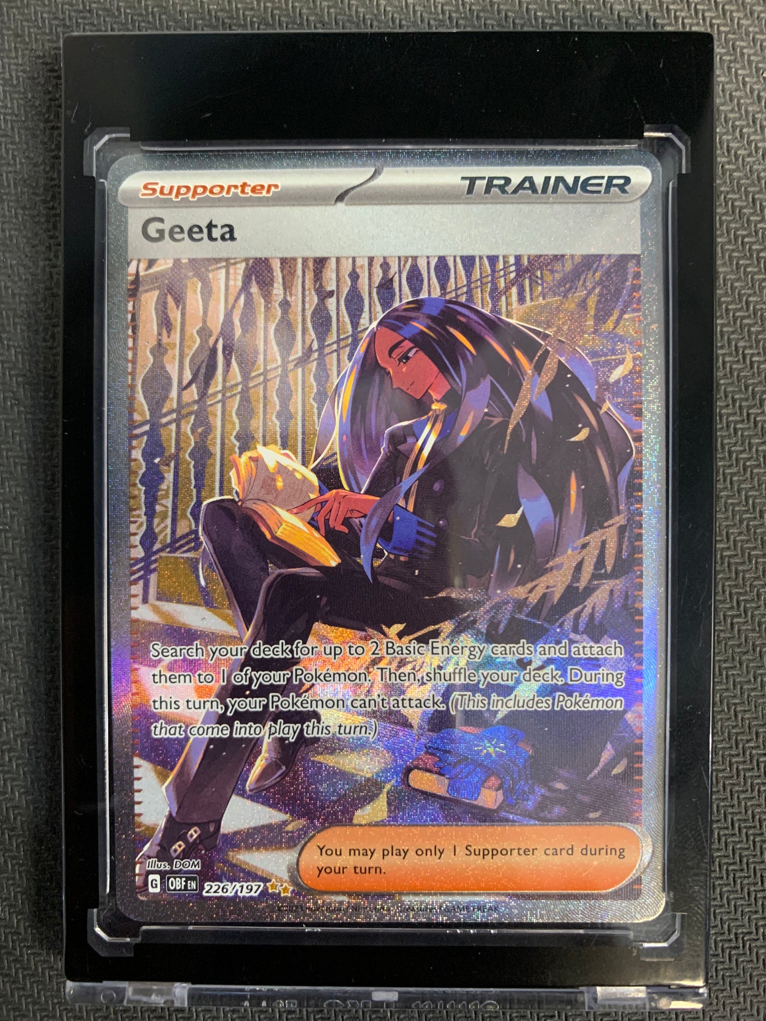 POKEMON S/V OBSIDIAN FLAMES - GEETA SPECIAL ILLUSTRATION RARE 226/197 - MINT