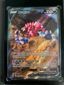 2023 POKEMON SW&SH CROWN ZENITH FULL ART DRAPION V RARE - #GG49 - PACK FRESH