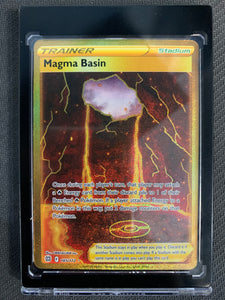 POKEMON SW & SH BRILLIANT STARS MAGMA BASIN TRAINER GOLD SECRET RARE - 185/172 - PACK FRESH