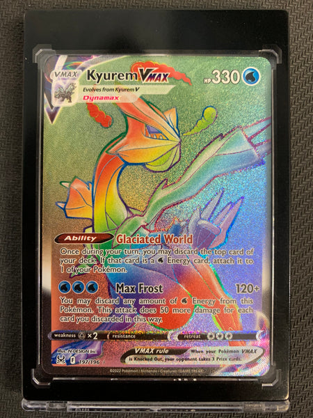 2022 POKEMON LOST ORIGIN KYUREM VMAX SECRET RAINBOW RARE #197/196 - PA   Mint Sports Cards & Collectibles
