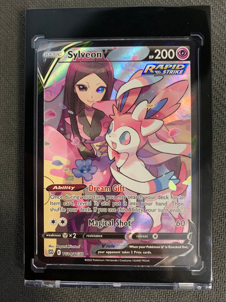 2022 POKEMON SW&SH BRILLIANT STARS SYLVEON V ALT ART ULTRA RARE TRAINER GALLERY TG14/TG30 - MINT