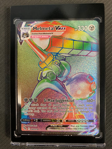 2022 POKEMON GO TCG MELMETAL VMAX SECRET RAINBOW RARE #080/078 - PACK FRESH !