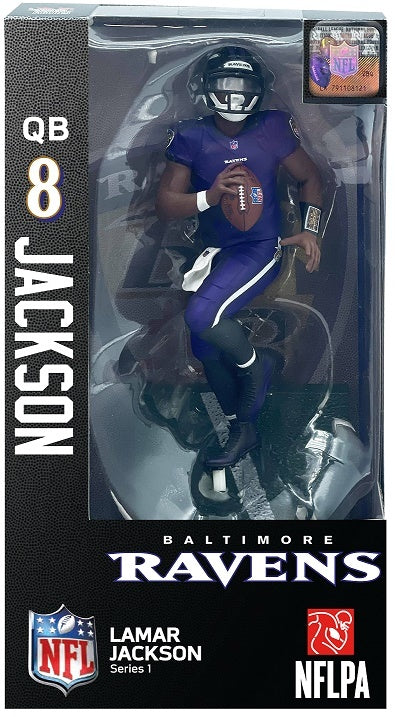 PREMIUM SPORTS ARTIFACTS - NFL 6" PREMIUM VINYL FIGURINE - LAMAR JACKSON SERIES I -  CHRISTMAS BLOWOUT SALE!!!