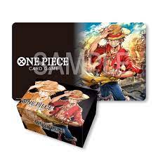 BANDAI ONE PIECE TCG - MONKEY.D.LUFFY PLAYMAT AND STORAGE BOX SET - CLEARANCE SALE!