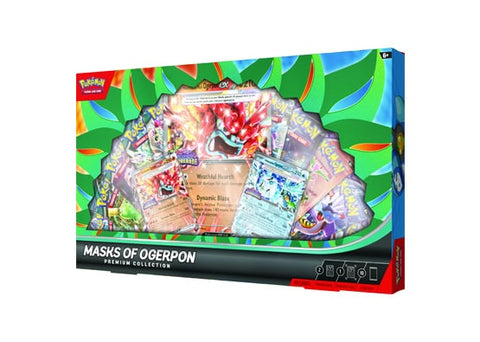 POKEMON S/V MASKS OF OGERPON PREMIUM COLLECTION BOX SEALED CASE OF 6 - ON SALE!