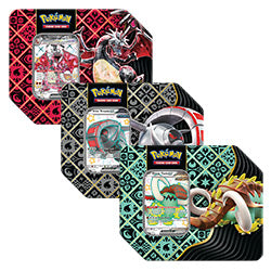 POKEMON SCARLET & VIOLET 4.5 PALDEAN FATES TINS SET OF 3