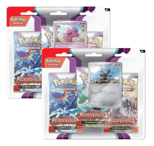 POKEMON SCARLET AND VIOLET II PALDEA EVOLVED 3 PACK BLISTER SET OF 2