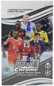 2022-23 TOPPS UEFA STADIUM CLUB CHROME SOCCER HOBBY BOXES - BRAND NEW!