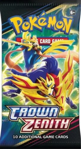 POKEMON SWORD & SHIELD CROWN ZENITH BOOSTER SINGLE PACK (RANDOM ART) - CHRISTMAS BLOWOUT SALE!!!