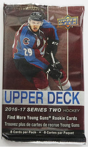 2016-17 UPPER DECK HOCKEY SERIES 2 RETAIL GRAVITY FEED SINGLE PACKS
