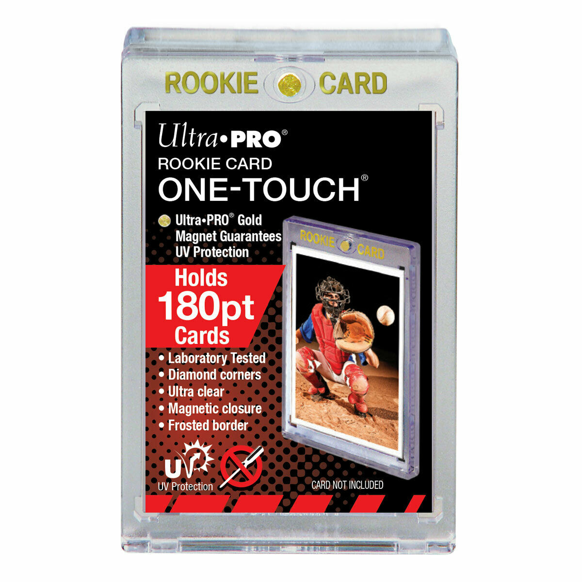 ULTRA PRO 1 TOUCH 180PT GOLD "ROOKIE CARD" MAGNETIC HOLDER